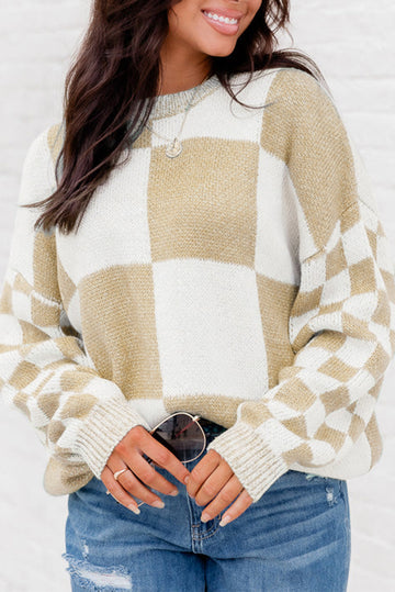 Merryn - Cosy plaid warm winter sweater