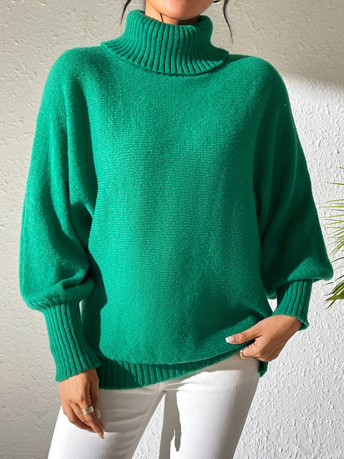 Dulcie - Elegant women's turtleneck long sleeve winter sweater