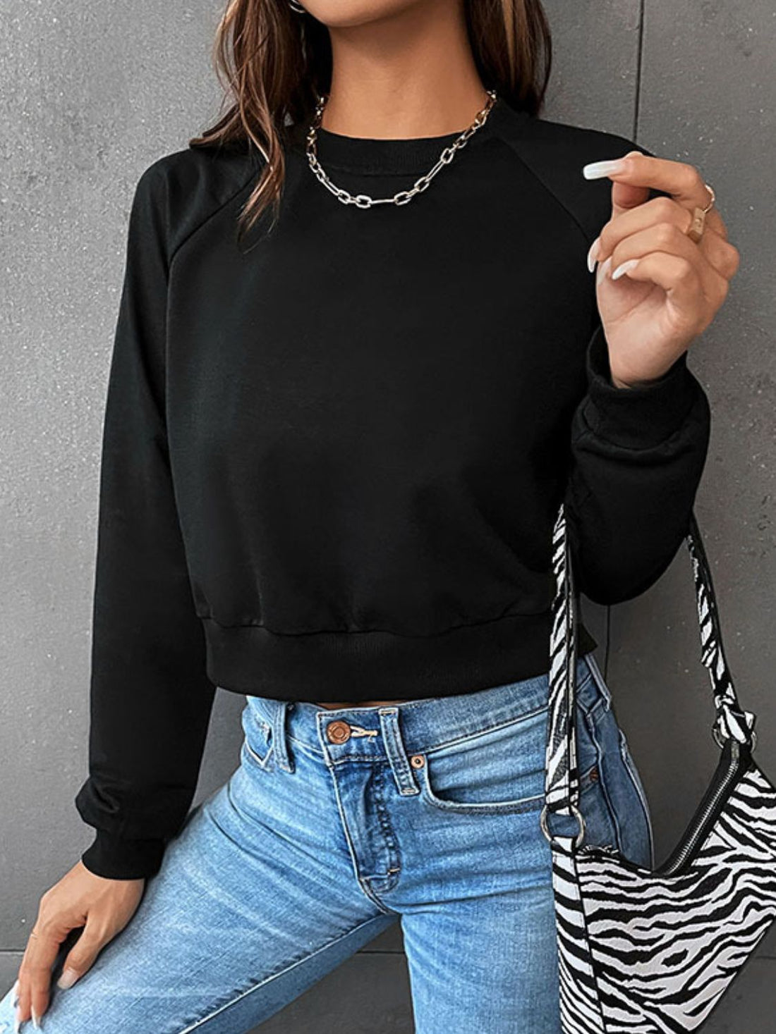 Rosalita - Cosy round-neck cropped sweater