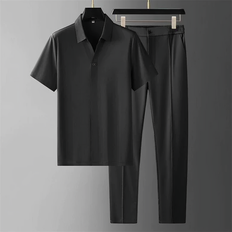 Lucas - Elegant polo shirt and trousers set