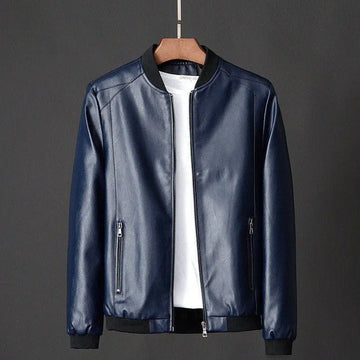 Francis - Men's winter leather bomber jacket