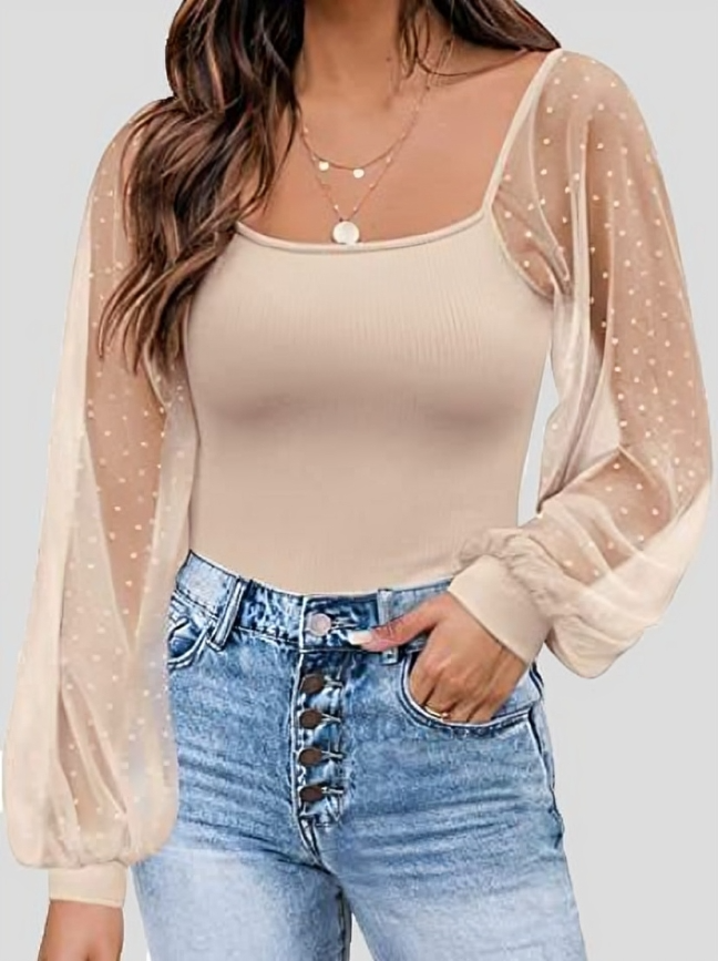 Sasha - Chic lantern-sleeve blouse